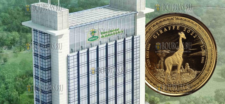 3000 франков Экваториальная Гвинея - монета 3000 франков КФА Жираф