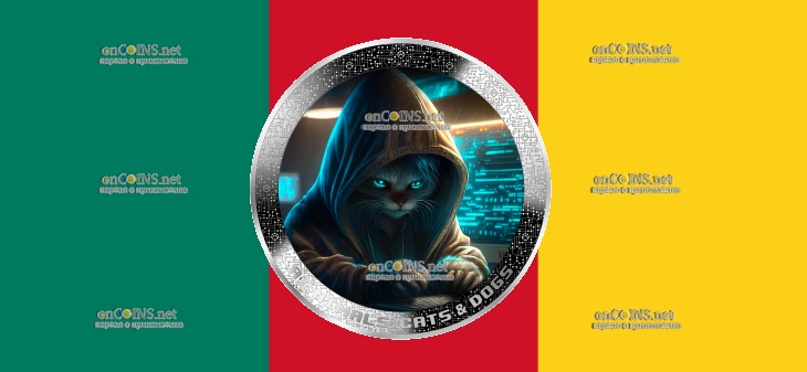 1 000 франков КФА Камерун - монета 1000 франков Кот-хакер