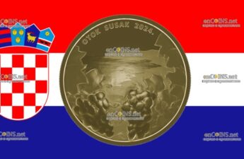 100 евро Хорватии - монета 100 евро остров Сусак