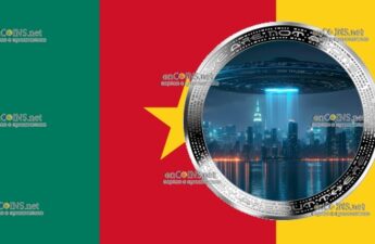 1000 франков Камерун - монета 1000 франков КФА НЛО НАД ПИРАМИДОЙ
