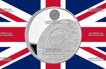 2 фунта Великобритании - монета 2 фунта Звезда Смерти