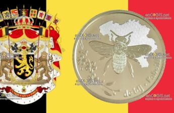 2,5 евро Бельгии - монета 2,5 евро Пчела в Бельгии