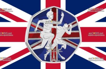 50 пенсов Великобритании - монета 50 пенсов Сборная GB и Паралимпийская сборная GB