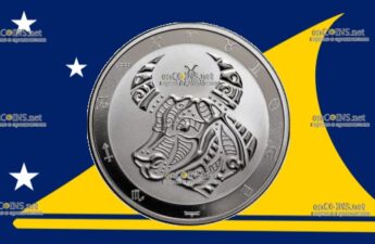 5 баксов Токелау - монеты пять долларов Телец