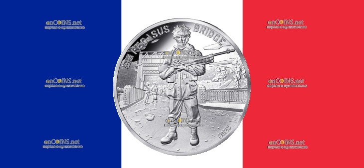 Франция монета 10 евро - 10 евро Pegasus Bridge