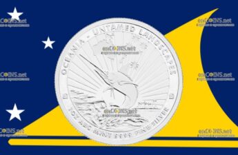 Монета 5 баксов Токелау - монеты Парусник