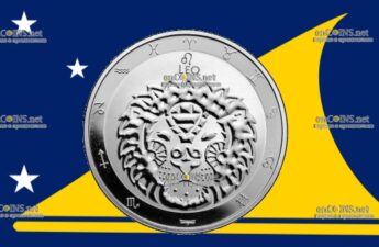 Монета пять долларов Токелау - монеты пять долларов Лев