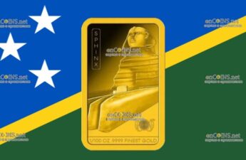 Соломоновы острова монета в десять долларов - монета 10 долларов Сфинкс