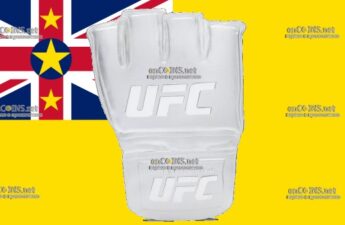 10 долларов Ниуэ – монета 2 доллара Перчатка UFC