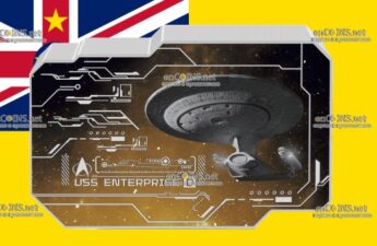 Два доллара Ниуэ – монета 2 доллара U.S.S. Enterprise NCC-1701-D
