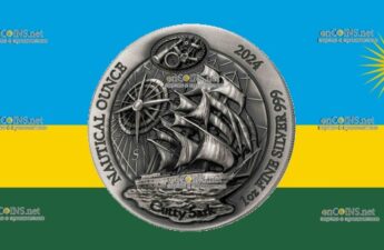 Монета 50 франков Руанды – монета 50 франков Парусное судно Cutty Sark