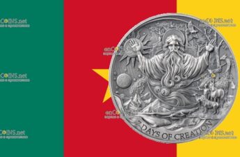 Монета две тысячи франков Камерун - монета 2000 франков КФА Семь дней творения
