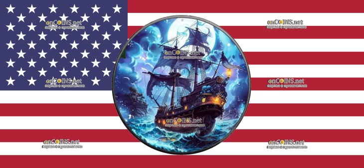 1 доллар США - 1 доллар Корабль-тень