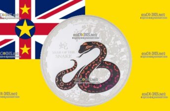2 доллара Ниуэ – монета 2 доллара Год Змеи