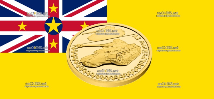 Монета 5$ Ниуэ – монета 5 долларов Pz Kpfw IV