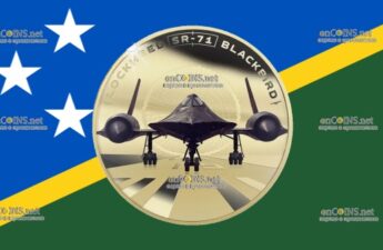 50 центов Соломоновых островов - монета 50 центов Lockheed SR-71