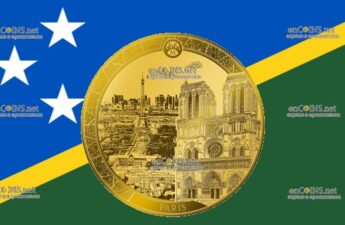 Монета десять баксов Соломоновых островов - монета 10 долларов Париж