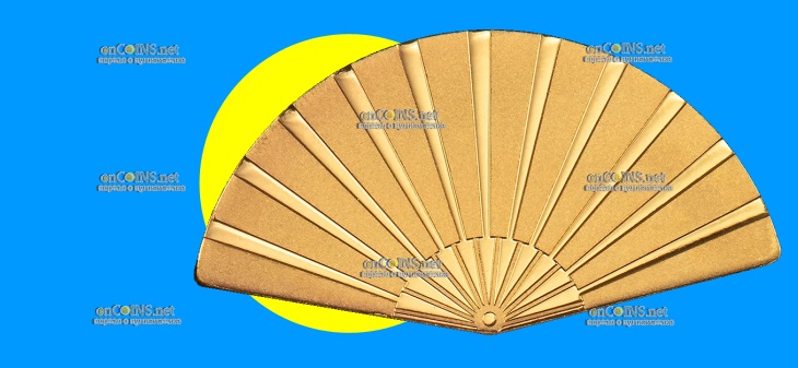 Монета Доллар Палау - монета 1 доллар Азиатский веер