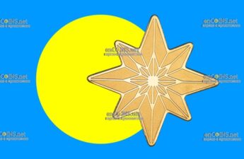 Один Доллар Палау - монета 1 доллар Звезда