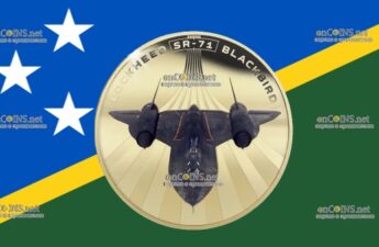 Пятьдесят центов Соломоновых островов - монета 50 центов Lockheed SR-71