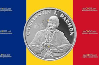 Румынская монета десять леев - монета 10 леев Константин Пархон