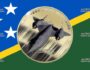 Золотые 50 центов Соломоновых островов - монета 50 центов Lockheed SR-71