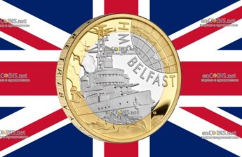 2 фунта Великобритания - серебряные монеты 2 фунта Гордость Белфаста