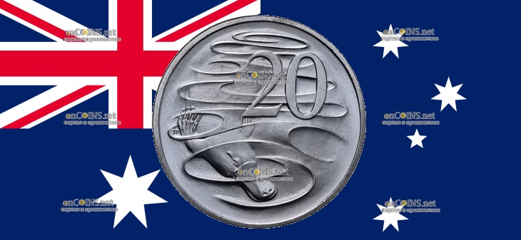 20 центов Австралии - монета 20 центов Утконос