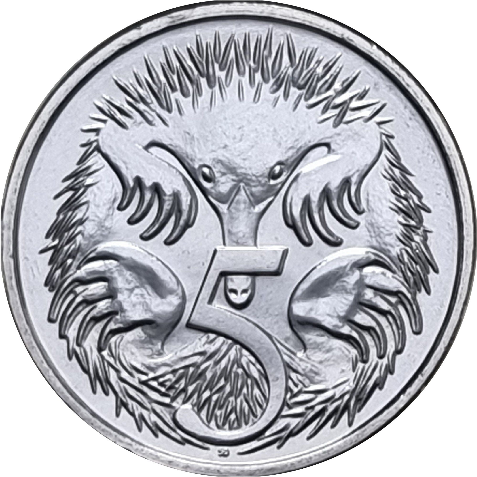 5 центов Австралии - монета 5 центов Ехидна, реверс