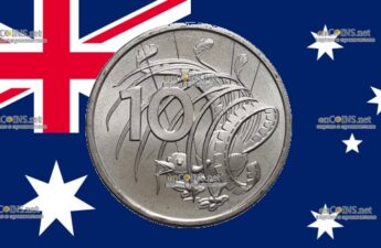 Монета 10 центов Австралии - монета 10 центов Самец большого лирохвоста