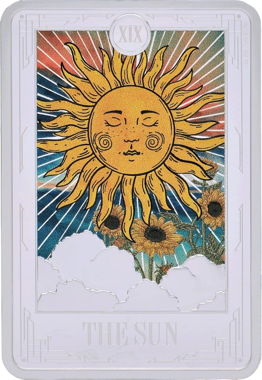 Монета два доллара Ниуэ - монета 2 доллара Солнце, реверс