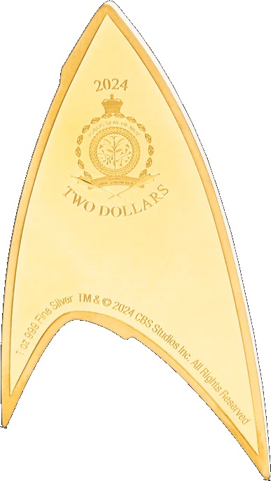 Монета два доллара Ниуэ – монета 2 доллара Знак отличия - Командный, аверс