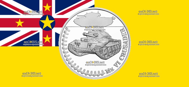 Монета один $ Ниуэ – монета 1 доллар Mk VI Crusader