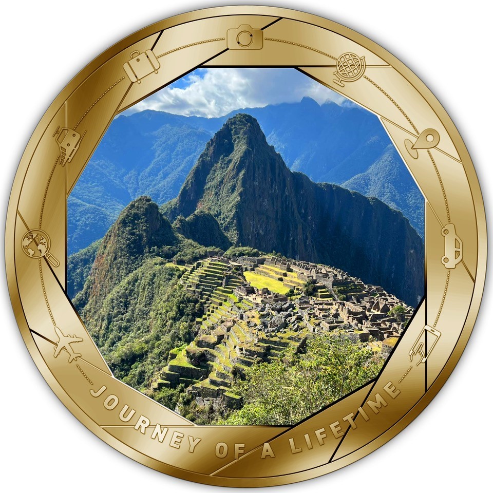 Монета тысяча франков Камерун - монета 1000 франков КФА Мачу-Пикчу, реверс