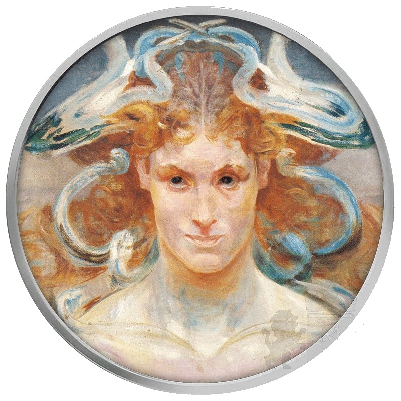 Пятьсот франков Камерун - монета 500 франков КФА Медуза Горгона, реверс