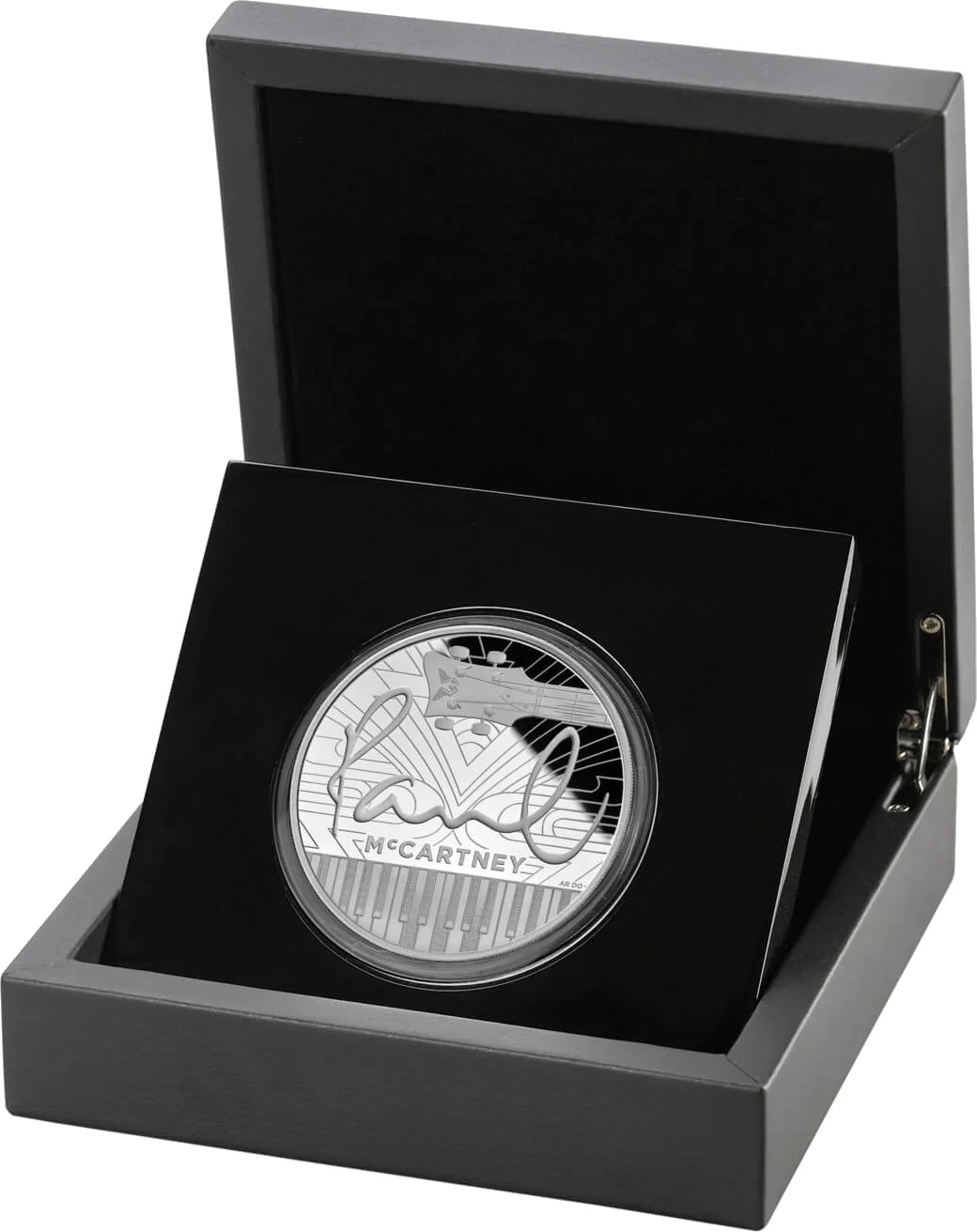 Серебряные 10 фунтов - монета 10 фунтов Пол Маккартни, подарочная упаковка