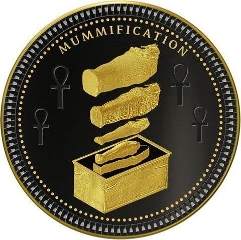 Соломоновы острова 50 центов - монета 50 центов Мумификация, реверс