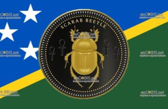 Соломоновы острова монета пятьдесят центов - монета 50 центов Скарабей