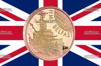 Золотые 2 фунта Великобритания - монета 2 фунта Гордость Белфаста