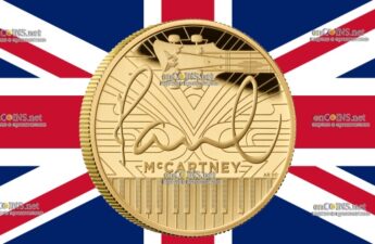 Золотые 200 фунтов - монета 200 фунтов Пол Маккартни