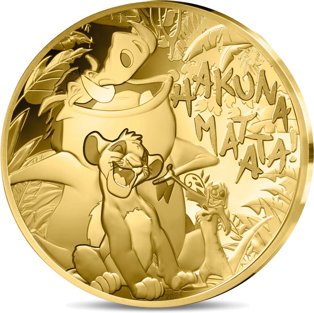 Золотые 50 евро Франция - 50 евро Король Лев, реверс