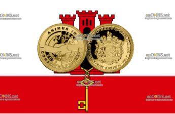 1⁄25 кроны Гибралтара - монета 1⁄25 кроны 75-я годовщина НАТО