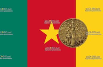 2000 франков КФА Камерун - монета 2000 франков КФА Богиня Дурга