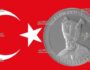 Двадцать лир Турции - монета 20 лир Мурад IV