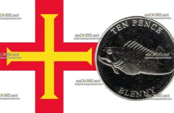 Монета 10 пенсов Остров Гернси - монета 10 пенсов Морская Собачка