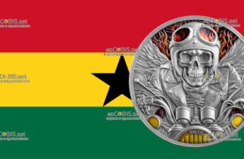 Монета 5 седи Ганы - монету 5 седи Байкер