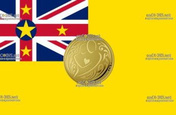 Монета 8 долларов Ниуэ - монета 8 долларов Дерево Любви