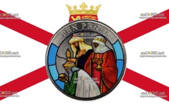 Монеты Гибралтара десять пенсов - монета 10 пенсов Три мудреца