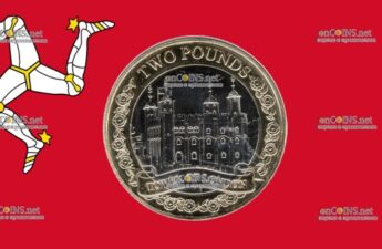 Остров Мэн 2 фунта - монета 2 фунта Лондонский Тауэр