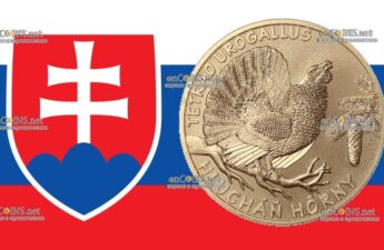 Словакии 5 евро - монета 5 евро Глухарь